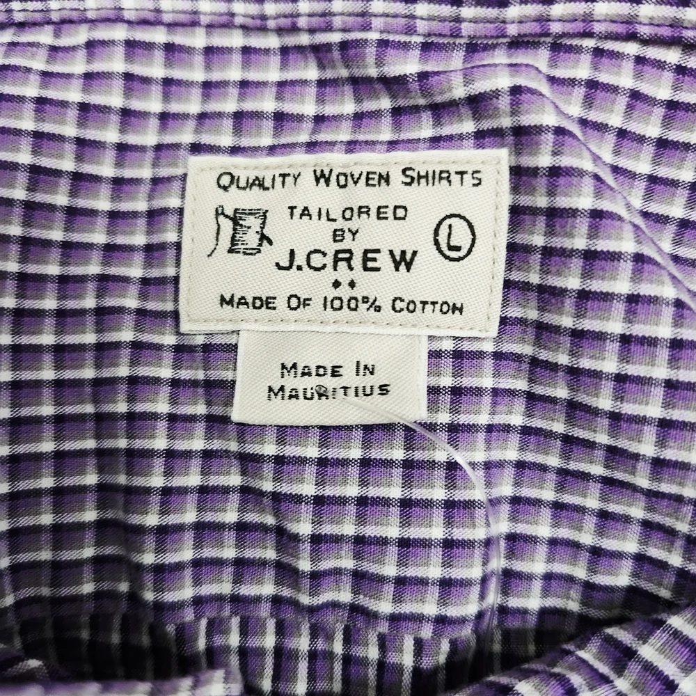 J. Crew Plaid/ Checkered 100% Cotton Button-down Shirt